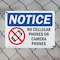 Signmission No Cellular Phones Or Camera Phones, 14 in W x Rectangle, Plastic OS-2PACK-NS-P-1014-L-14433 - alternate 2